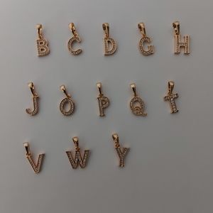 18k Gold Plated Letter Pendant